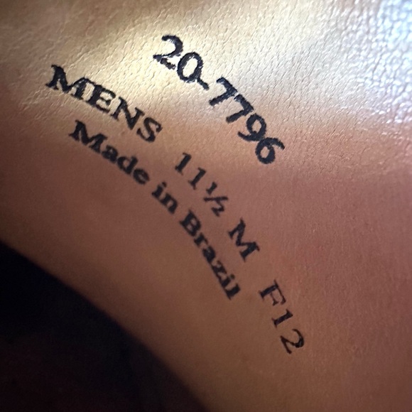 Johnston & Murphy Leather 11.5 M Penny Loafers Slip-On Brown Made in Brazil - Picture 13 of 13